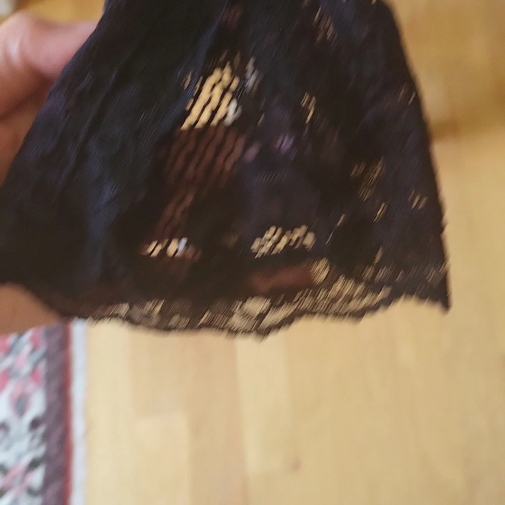 New Free People Elegant Black Lace Bodysuit - Picture 5 of 7
